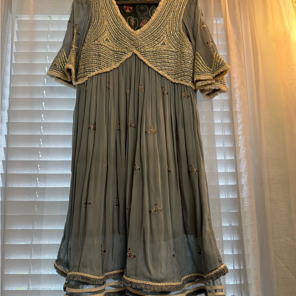 Elegant Embroidered Verb Dress